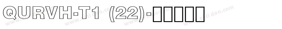 QURVH-T1 (22)字体转换